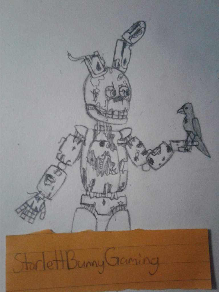 768x1024 Springtrap Drawing W I P - Springtrap Full Body Drawing