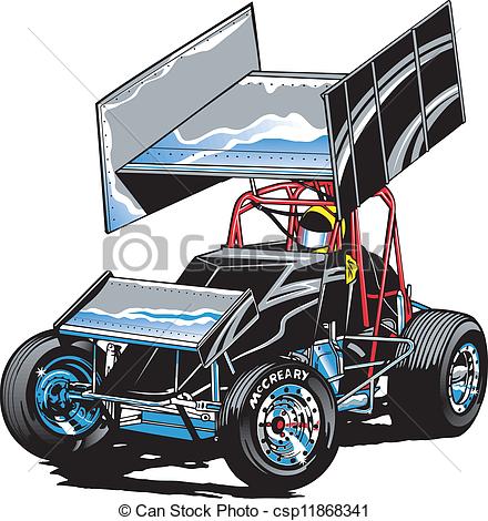 440x470 sprint car clipart great free clipart, silhouette, coloring - Sprint Car Drawing