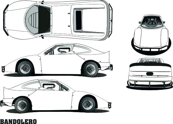 600x429 sprint car design template - Sprint Car Drawing
