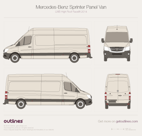 Mercedes sprinter чертеж