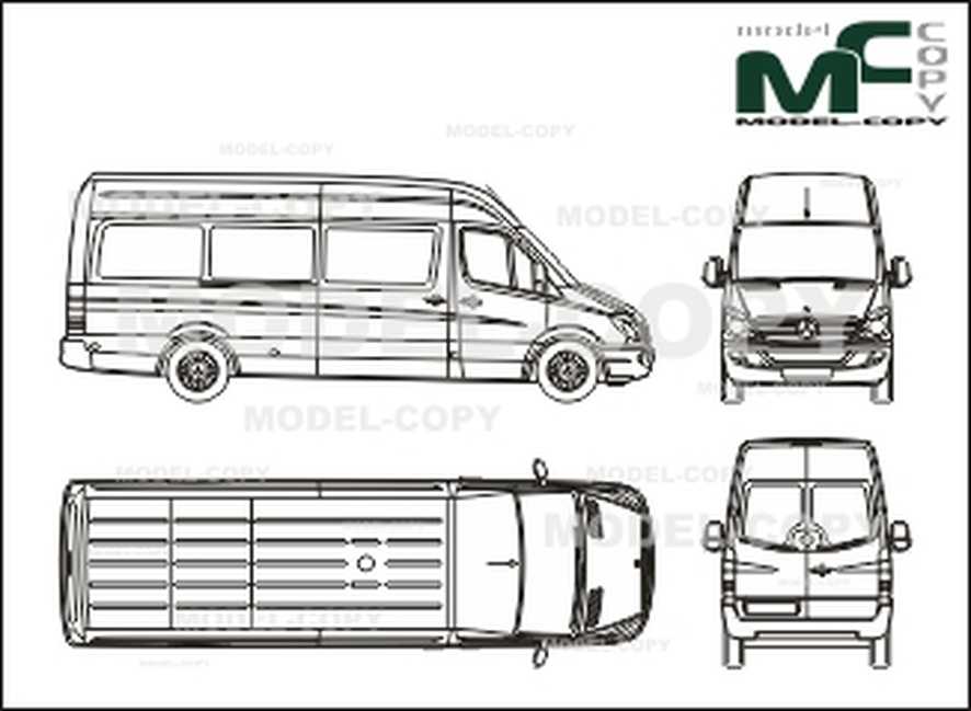 886x649 mercedes benz sprinter transfer - Sprinter Drawing