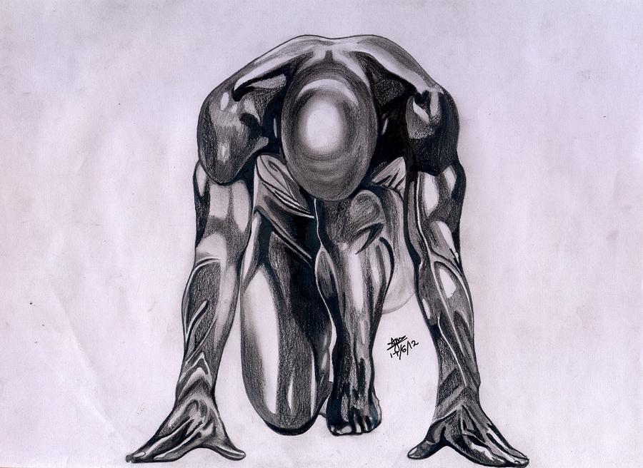 900x656 The Sprinter Drawing - Sprinter Drawing