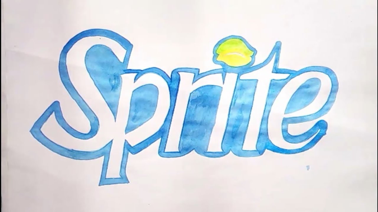 1280x720 How To Draw The Sprite Logo - Sprite Drawing