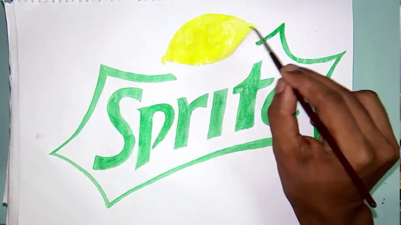 1280x720 How To Draw The Sprite Logo Logo Drawing - Sprite Drawing