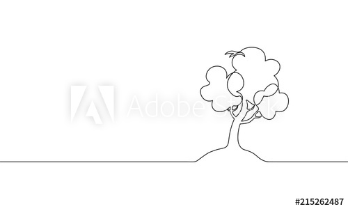 500x300 Single Continuous Line Art Growing Sprout Plant Leaves Seed Grow - Sprout Drawing
