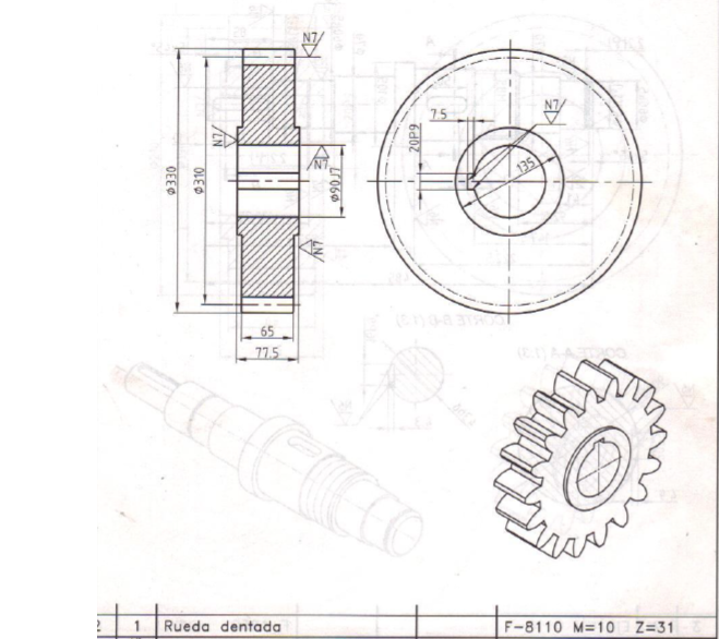 Spur Gear Drawing