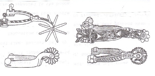 542x266 Cowboy Boots Drawing With Spurs - Spurs Drawing