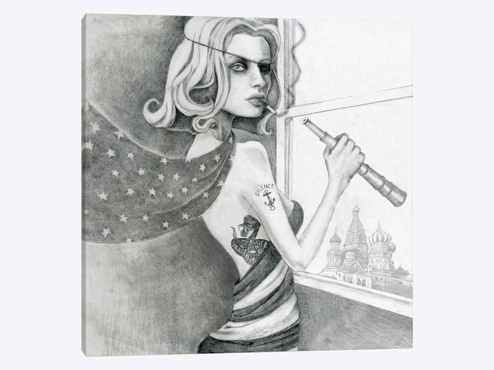 1000x750 the spy - Spy Drawing