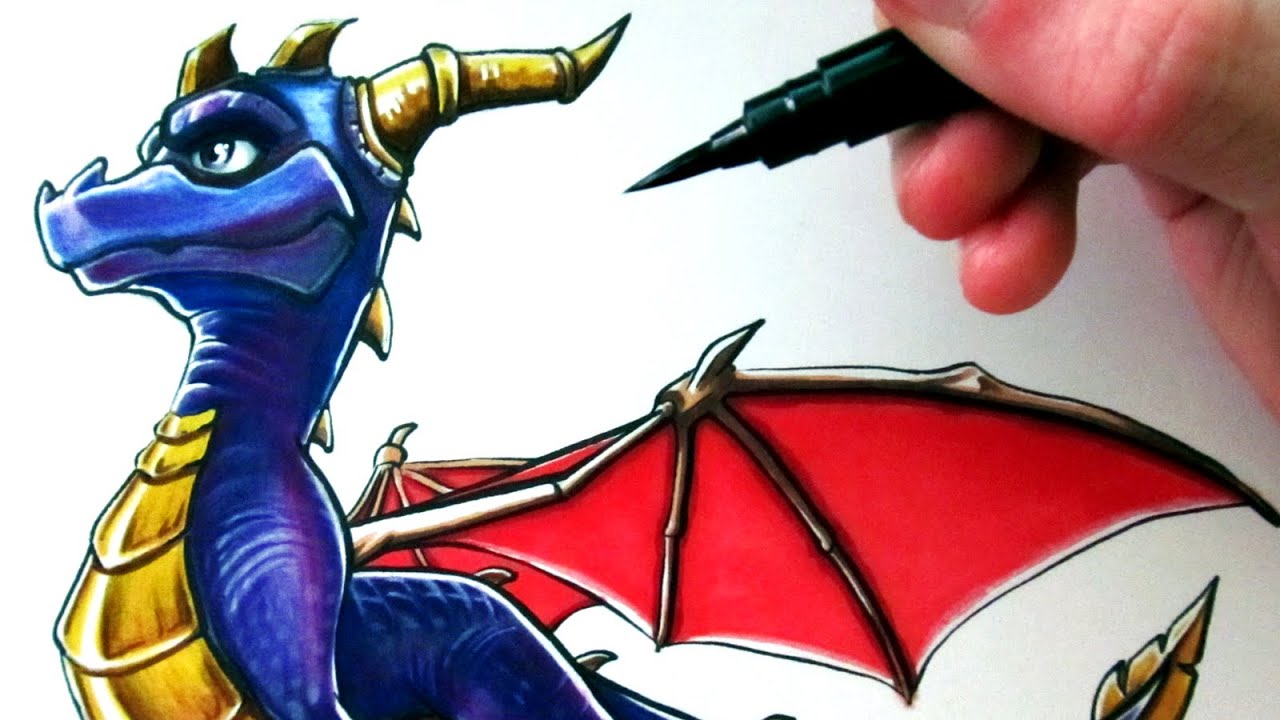1280x720 Let's Draw Spyro - Spyro Drawing