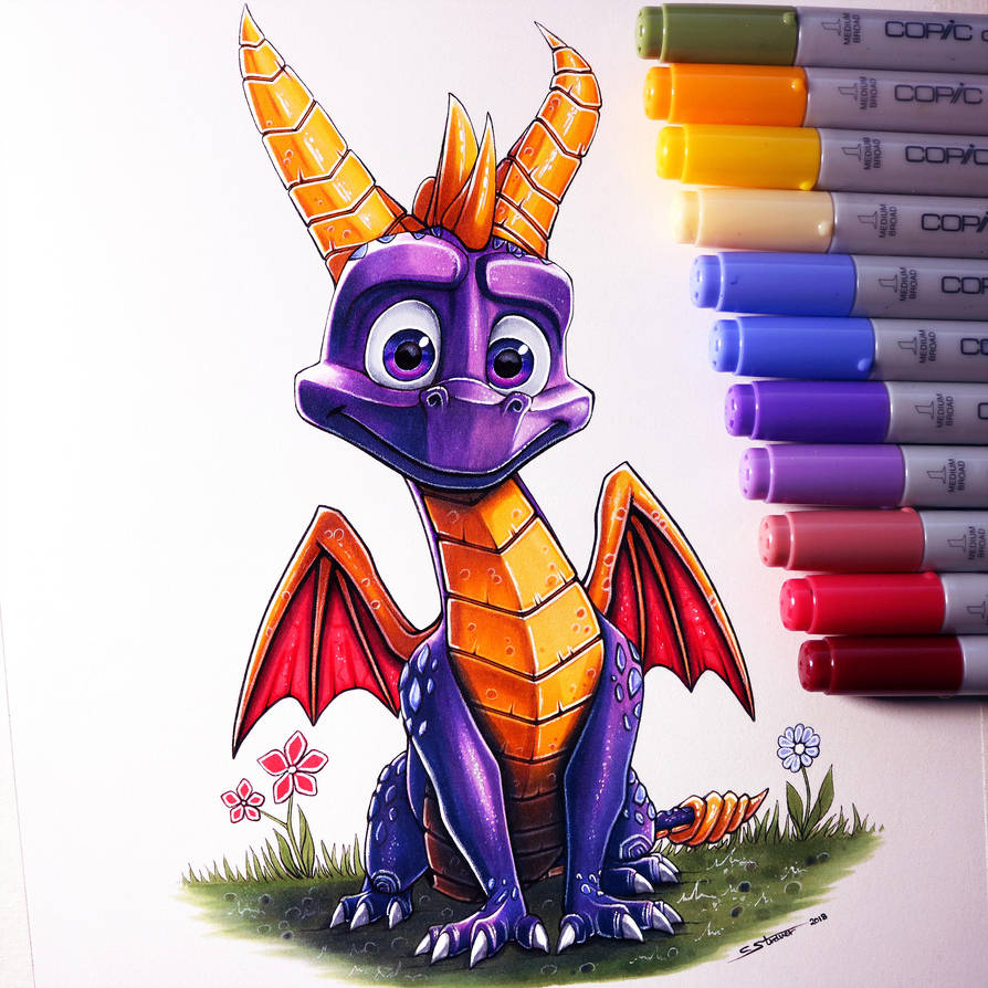 894x894 Spyro The Dragon Drawing - Spyro Drawing