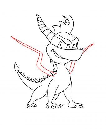 340x415 How To Draw Spyro The Dragon - Spyro Drawing