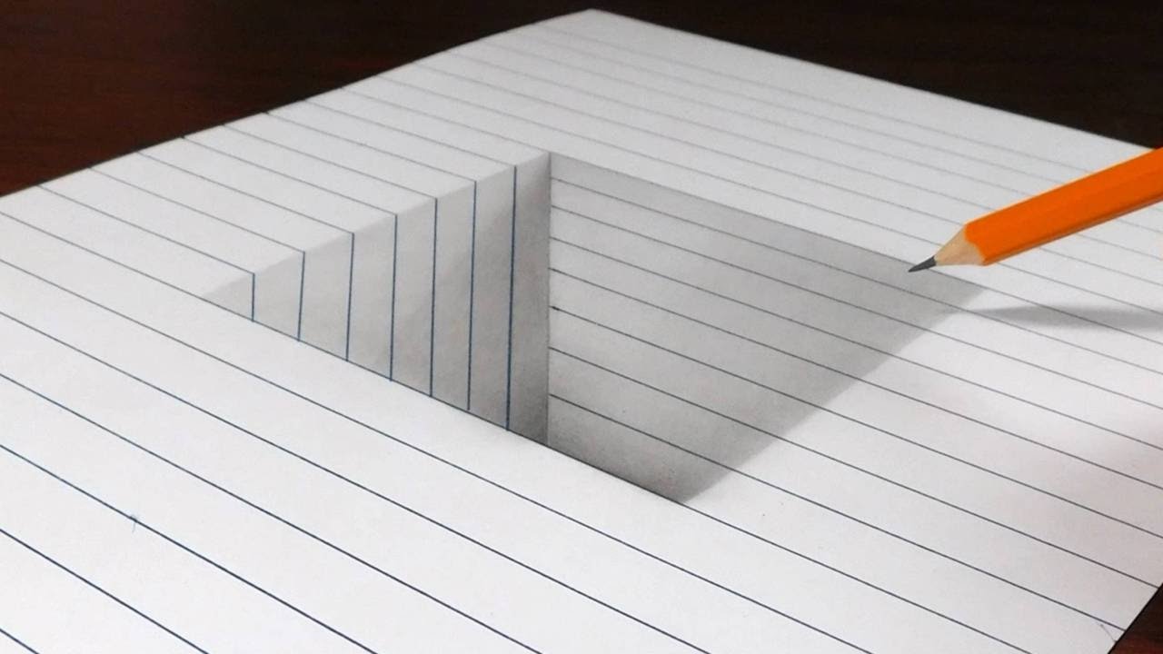 1280x720 how to draw a square hole in line paper - Square Drawing