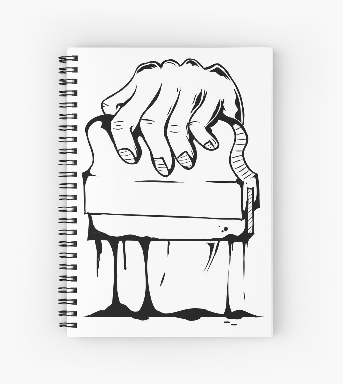 1171x1313 Screen Printing Squeegee Spiral Notebooks - Squeegee Drawing