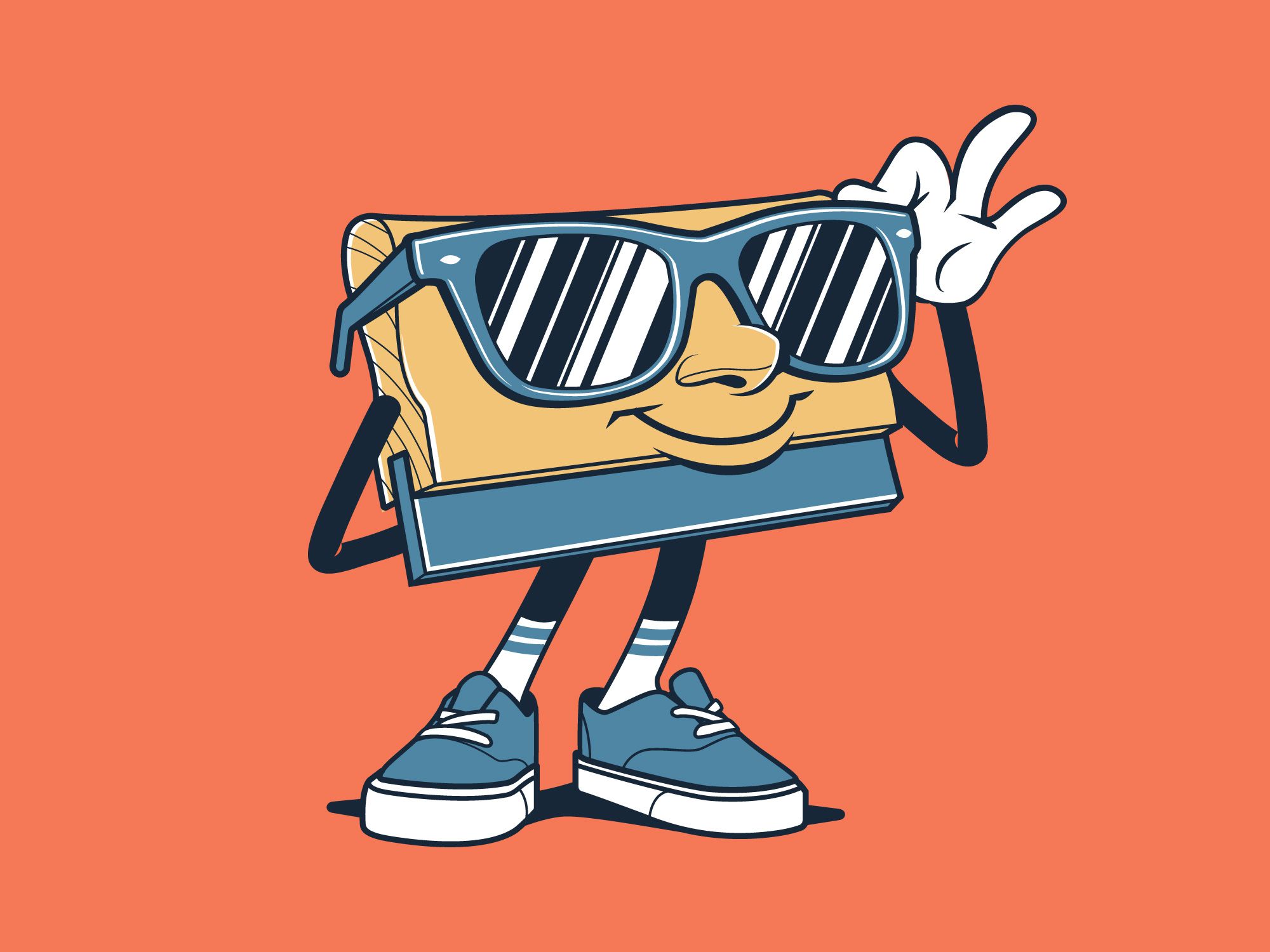 2000x1500 T Shirt Squeegee Mascot Old Dirty Dermot - Squeegee Drawing