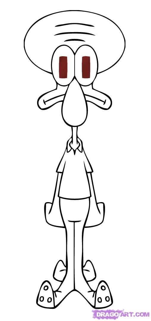 Squidward Drawing at Explore collection of