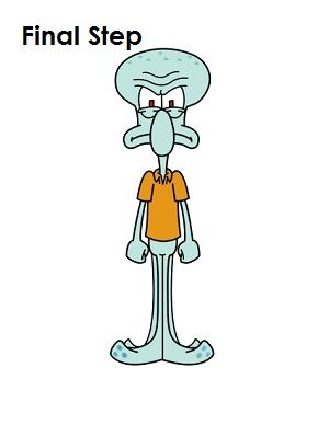 300x388 how to draw squidward final step squidward in draw - Squidward Drawing