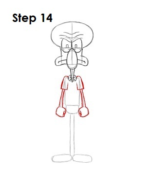 300x388 how to draw squidward - Squidward Drawing