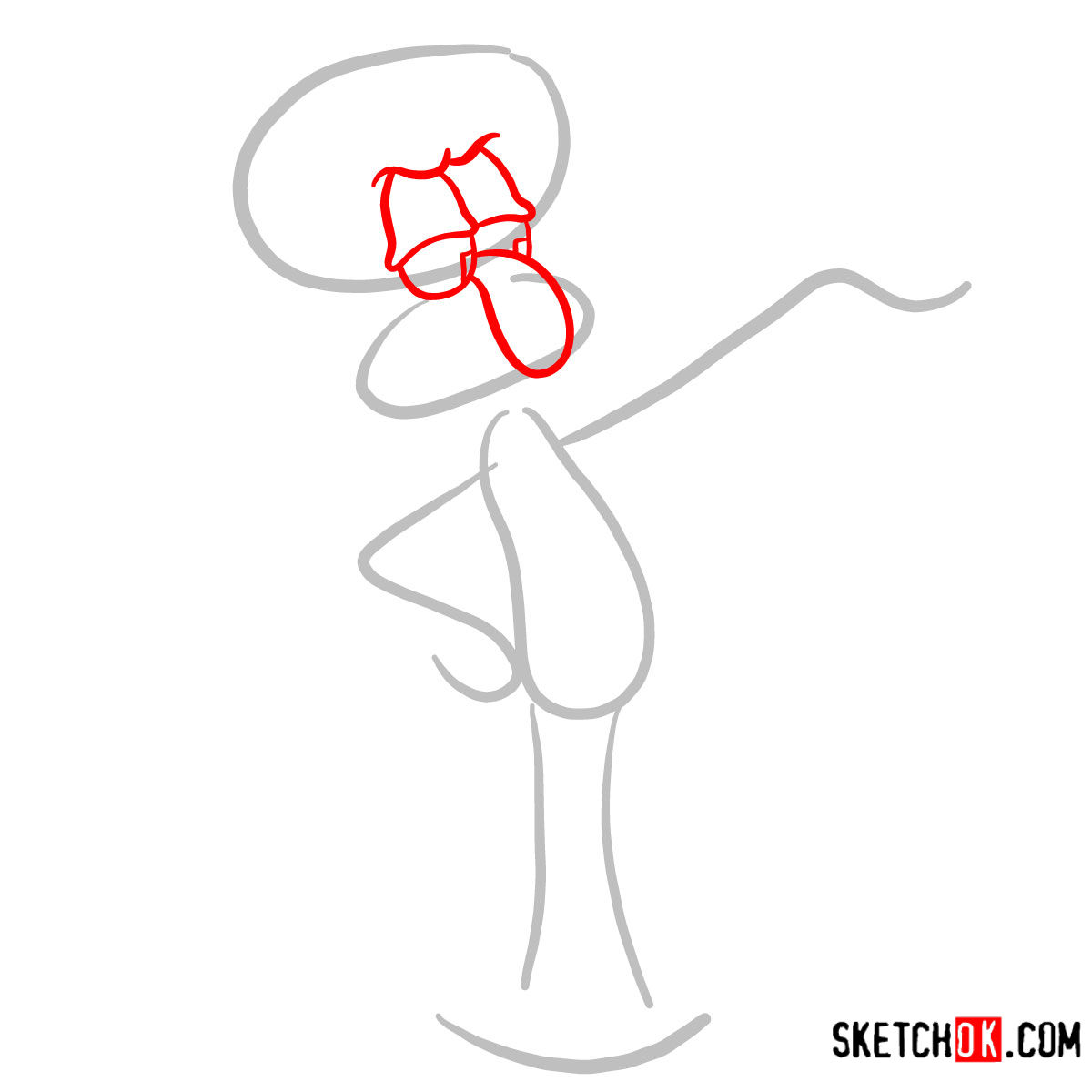 1200x1200 how to draw squidward spongebob - Squidward Drawing