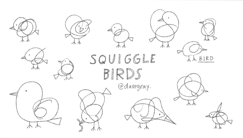 841x480 squiggle birds - Squiggle Drawing