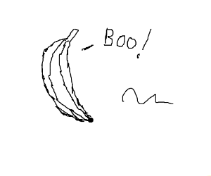 300x250 ghost banana with squiggle drawing - Squiggle Drawing