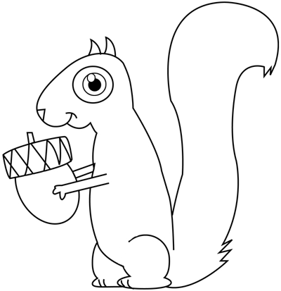 400x413 How To Draw Cartoon Squirrels In Simple Steps Drawing Tutorial - Squirrel Drawing Pictures