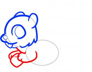 302x235 How To Draw How To Draw A Squirrel For Kids - Squirrel Line Drawing