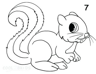 400x308 squirrel drawing squirrel drawing squirrel drawing cute - Squirrel Line Drawing