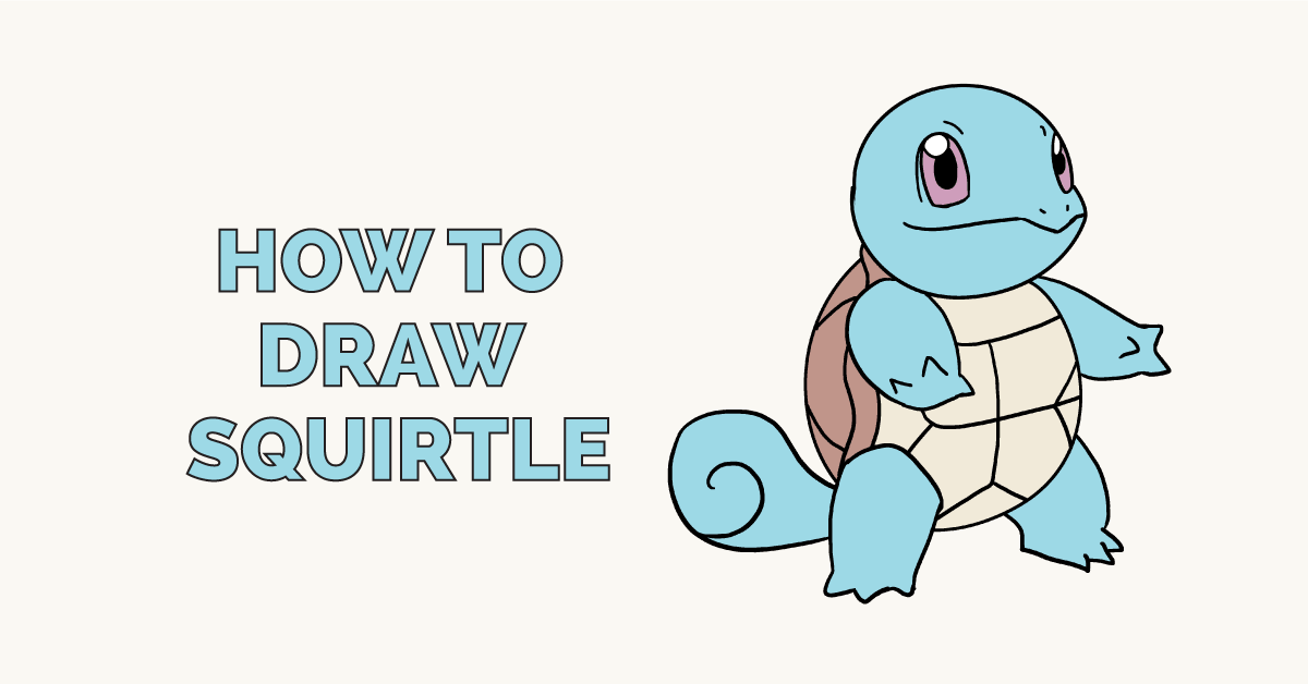 1200x628 How To Draw Squirtle - Squirtle Drawing