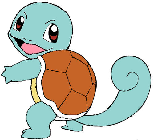 500x454 How To Draw Squirtle From Pokemon With Step - Squirtle Drawing