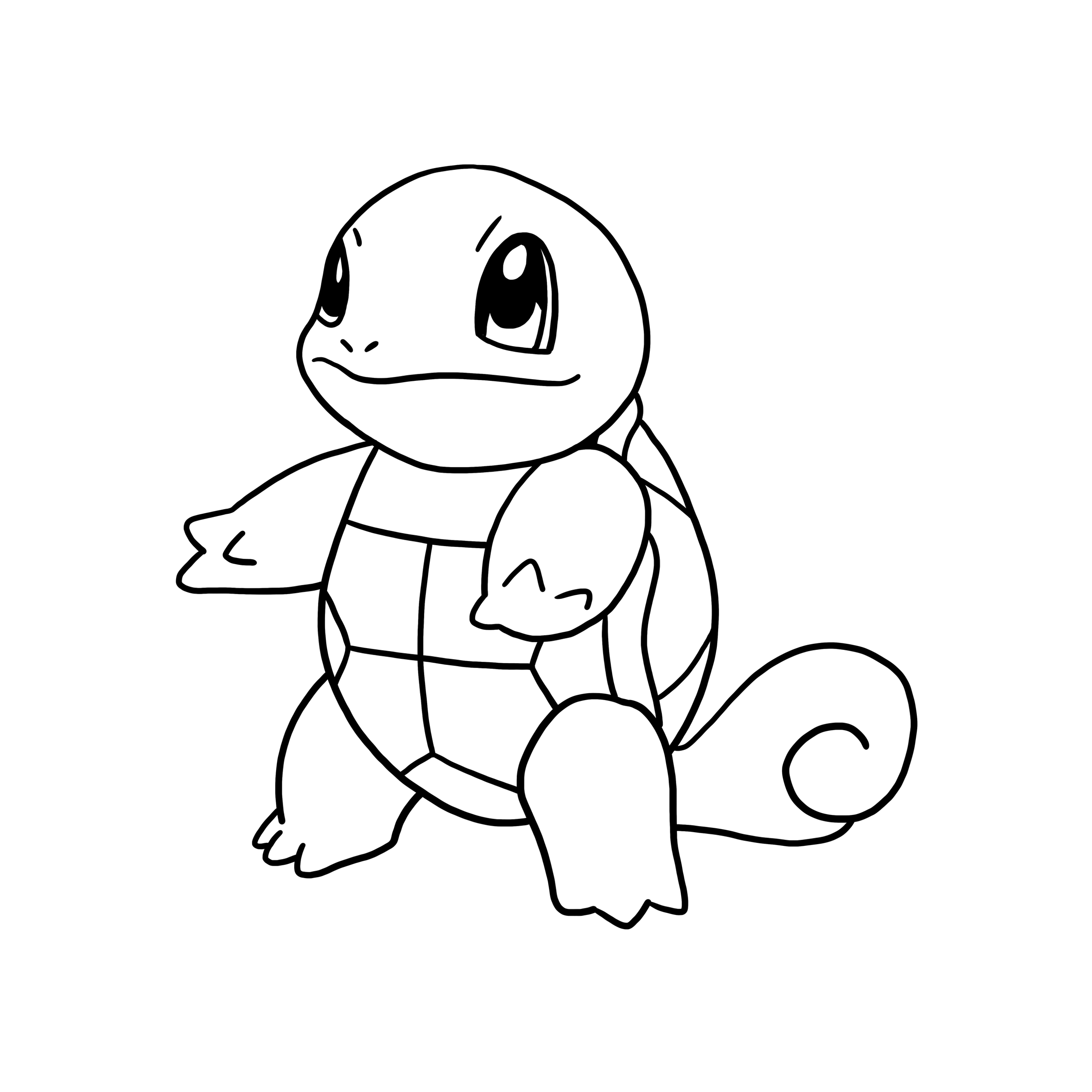 2480x2480 Pokemon Drawing Squirtle Sketch Coloring Page - Squirtle Drawing