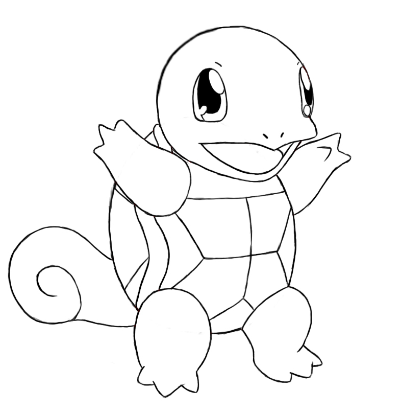 788x808 How To Draw Squirtle - Squirtle Drawing