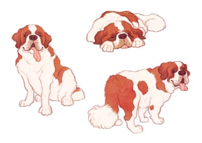 400x283 St Bernard Tumblr - St Bernard Drawing
