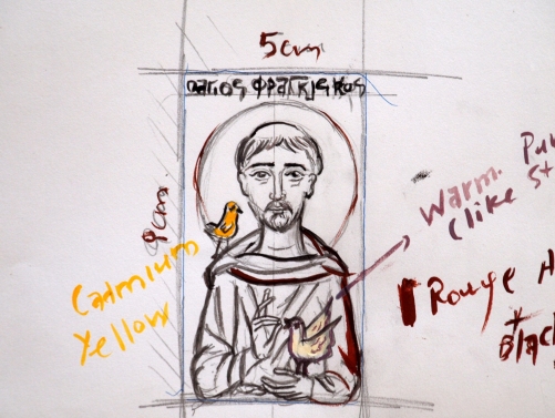 501x377 Saint Francis Of Assizi Drawing Angelicon - St Francis Drawing