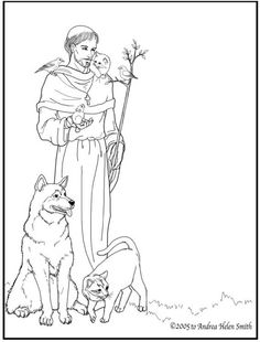St Francis Of Assisi Drawing