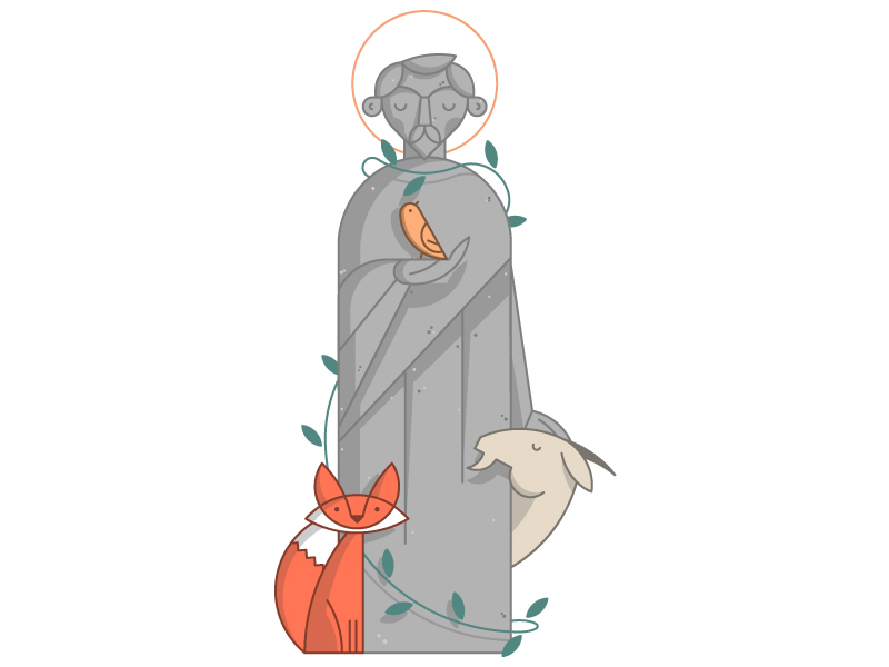 800x600 Saint Francis Of Assisi - St Francis Of Assisi Drawing