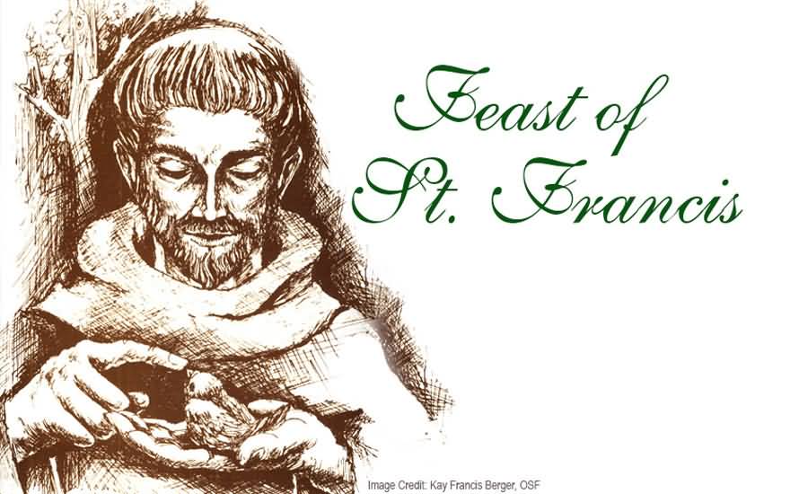 880x550 best feast of saint francis of assisi wishes ideas - St Francis Of Assisi Drawing