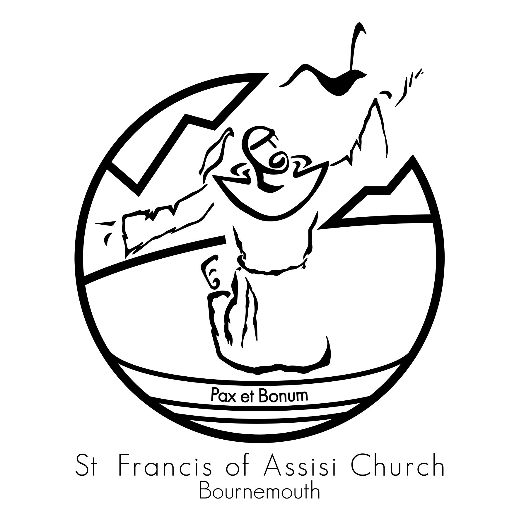 1772x1772 St Francis Of Assisi Church In Bournemouth, England - St Francis Of Assisi Drawing