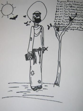 350x467 St Francis Of Assisi Drawing - St Francis Of Assisi Drawing