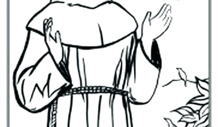 731x425 Coloring St Of Coloring - St Francis Of Assisi Drawing