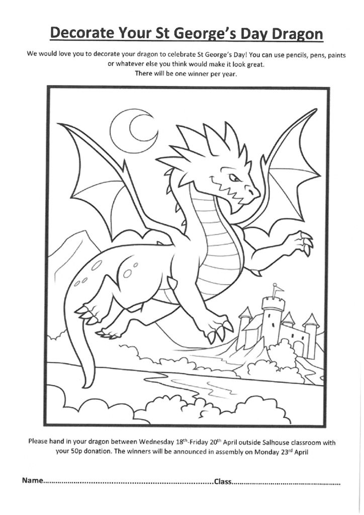 724x1024 hsa st georges day drawing competition arden grove infant - St George Drawing
