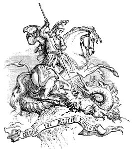 265x300 st george and the dragon stock vectors - St George Drawing