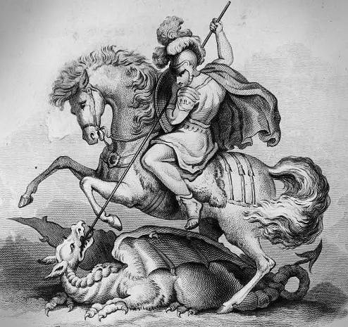 494x465 Stgeorge Drawing - St George Drawing