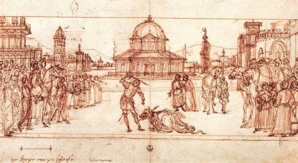 600x330 carpaccio the triumph of st george drawing - St George Drawing