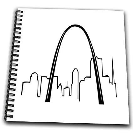 425x425 db cartoon of st louis arch silhouette drawing - St Louis Arch Drawing
