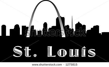 450x280 free st louis skyline silhouette - St Louis Skyline Drawing