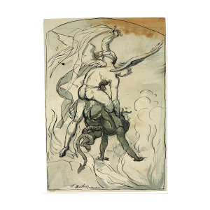 300x300 St Michael Fighting The Devil Drawing - St Michael Drawing