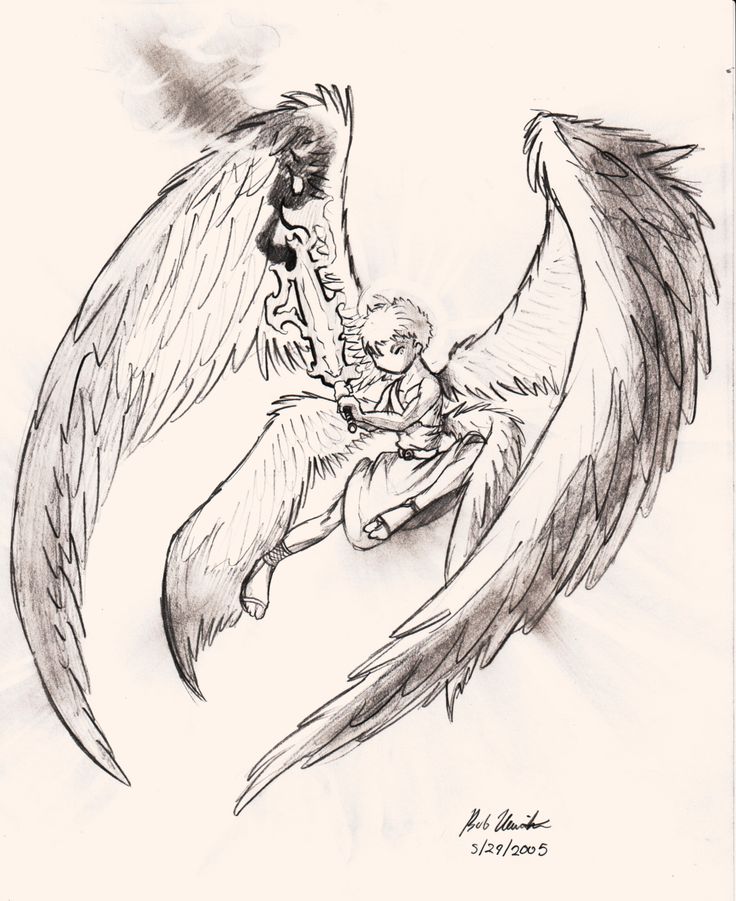 736x901 the best drawing archangel gabriel tattoos images on st michael vs ...