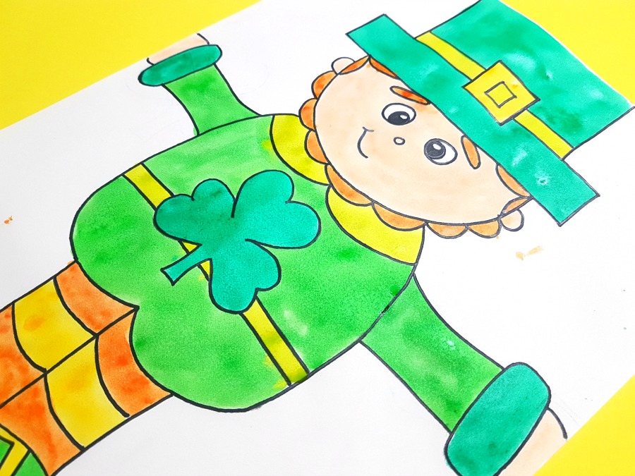900x675 How To Draw A Leprechaun March Artwork For The Classroom Proud - St Patrick Drawing