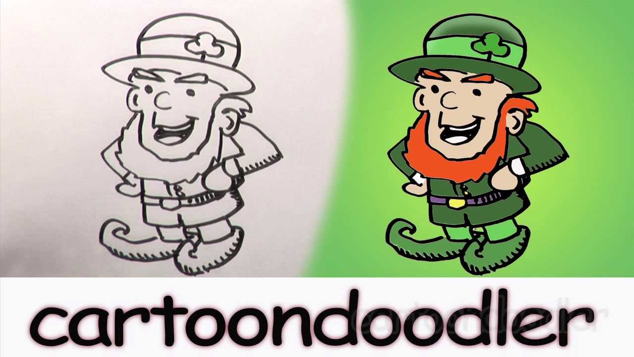 1280x720 how to draw a leprechaun how to draw a st patrick's day - St Patrick Drawing