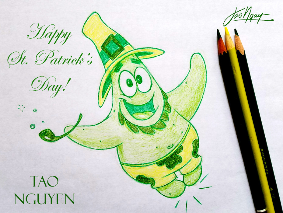 930x700 Artstation - St Patrick Drawing